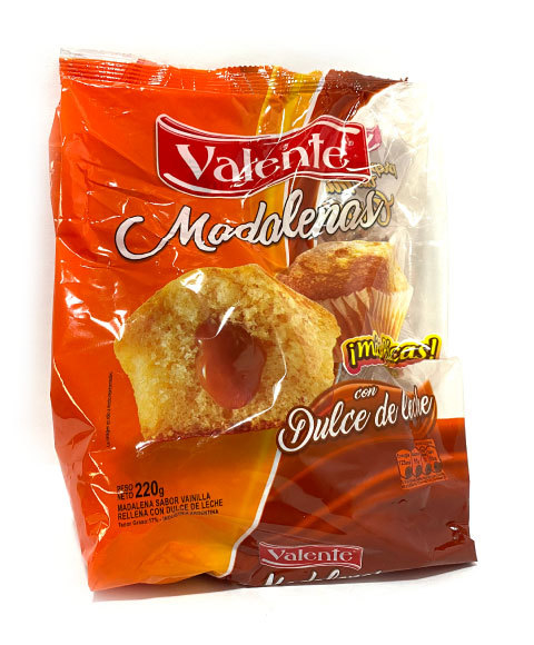 GALLETITAS VALENTE MADALENAS DULCE DE LECHE 180GRS